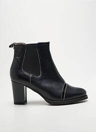 Bottines/boots tissage satiné talon de 7 à 9cm noir GADEA femme