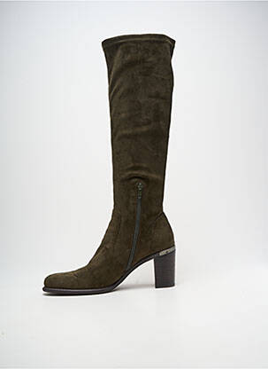 Bottes talon bottier talon de 7 à 9cm vert ADIGE femme