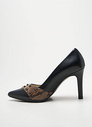 Escarpins type de semelle amortissante talon de 7 à 9cm noir LODI femme