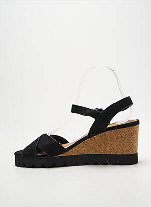Sandales/nu pieds talon compensé talon de 7 à 9cm noir CHATTAWAK femme