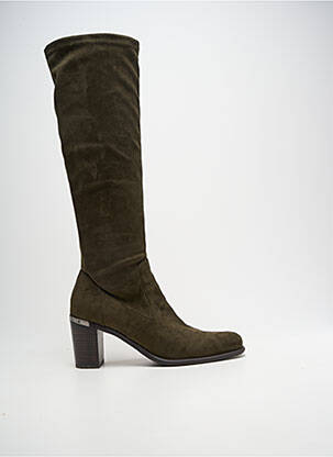 Bottes talon bottier talon de 7 à 9cm vert ADIGE femme