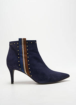 Bottines/boots bout pointu talon de 7 à 9cm bleu LODI femme