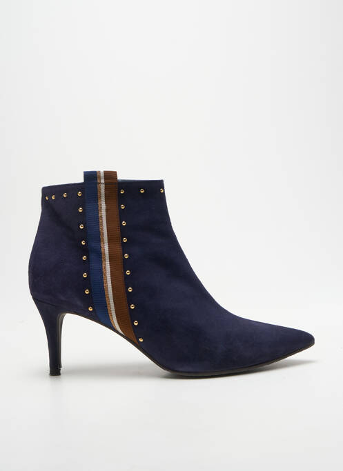Bottines/boots bout pointu talon de 7 à 9cm bleu LODI femme