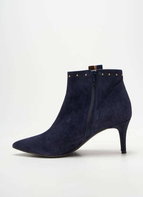 Bottines/boots bout pointu talon de 7 à 9cm bleu LODI femme