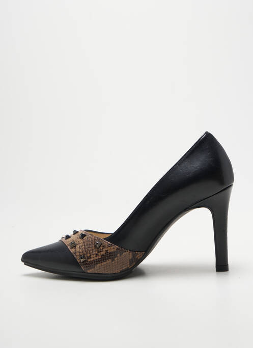 Escarpins type de semelle amortissante talon de 7 à 9cm noir LODI femme