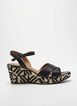 Sandales/nu pieds talon compensé talon de 7 à 9cm noir ADIGE femme
