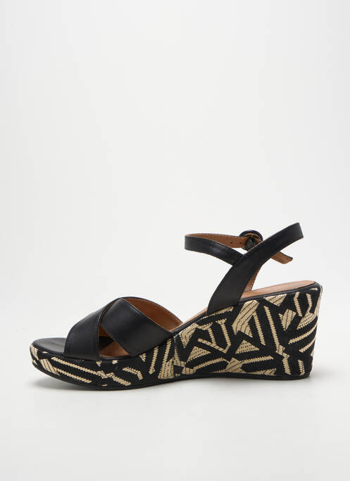 Sandales/nu pieds talon compensé talon de 7 à 9cm noir ADIGE femme