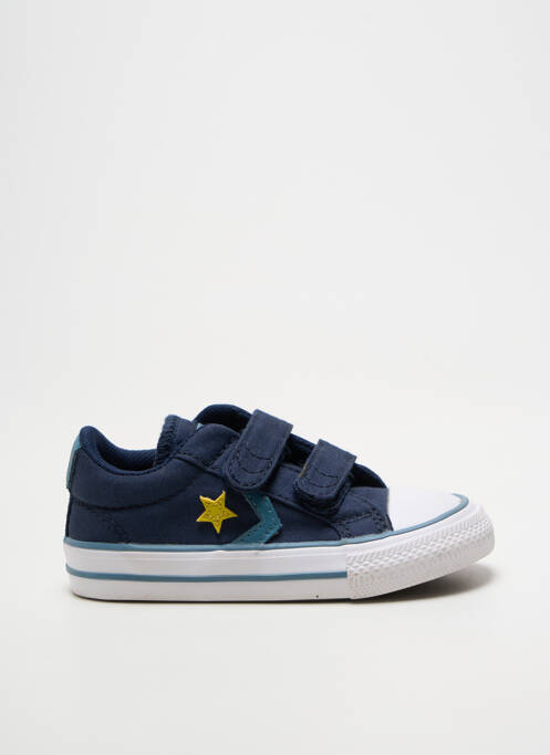 Baskets fermeture scratch bout rond bleu CONVERSE garcon