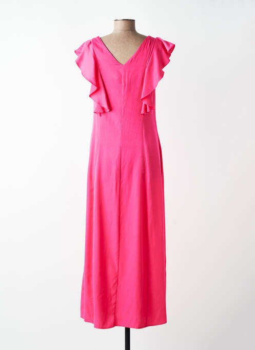 Robe longue manches courtes manches courtes rose B.YOUNG femme