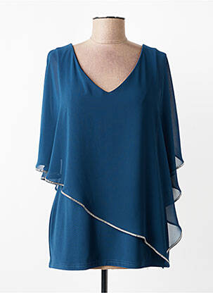 Tunique sans manche col v bleu JOSEPH RIBKOFF femme