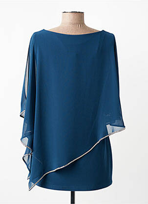 Tunique sans manche coupe fluide bleu JOSEPH RIBKOFF femme