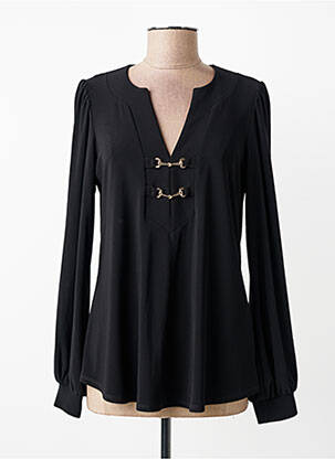 Top coupe cintrée manches longues noir JOSEPH RIBKOFF femme