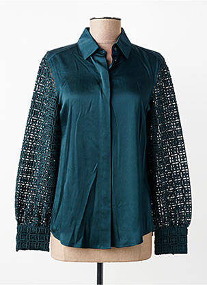 Chemisier coupe fluide manches longues bleu GERRY WEBER femme
