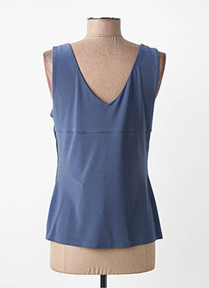 Top coupe cintrée fines bretelles bleu JOSEPH RIBKOFF femme