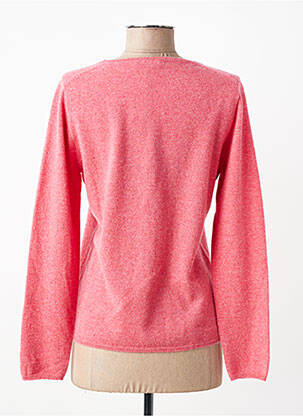 Pull coupe droite manches longues rose ESTHEME femme