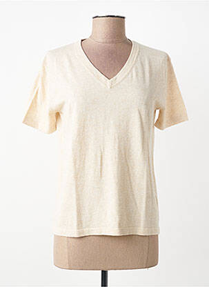 Top manches courtes manches courtes beige ESTHEME femme