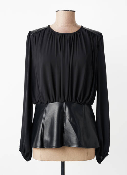 Blouse col rond manches longues noir JOSEPH RIBKOFF femme