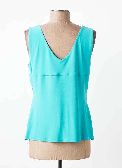 Top coupe cintrée fines bretelles bleu clair JOSEPH RIBKOFF femme