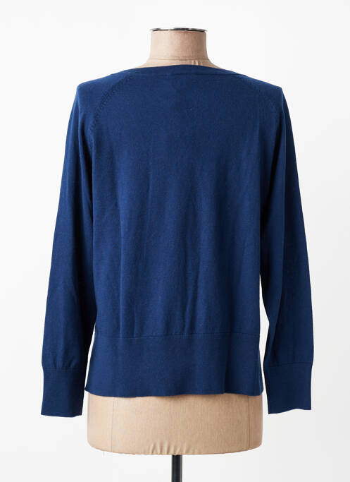 Pull col v manches longues bleu ESTHEME femme