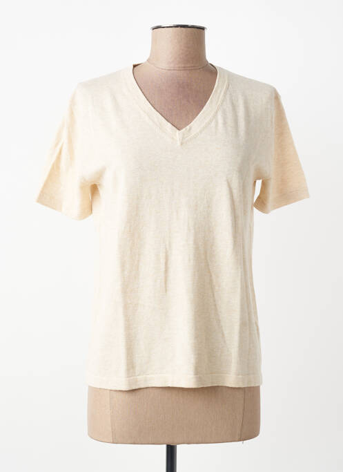 Top manches courtes manches courtes beige ESTHEME femme
