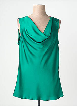 Top sans manche sans manche vert JOSEPH RIBKOFF femme
