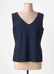 Top stretch sans manche bleu JOSEPH RIBKOFF femme