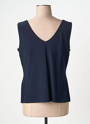 Top stretch sans manche bleu JOSEPH RIBKOFF femme