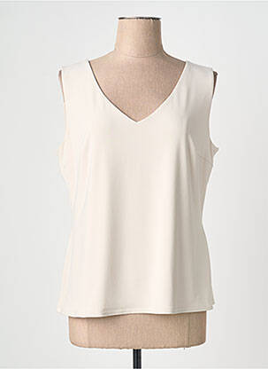 Top stretch sans manche beige JOSEPH RIBKOFF femme