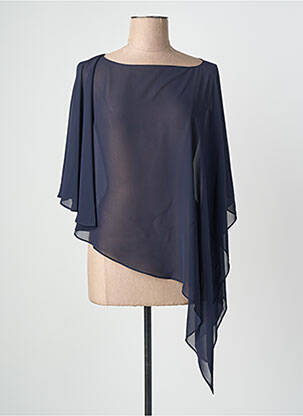 Poncho bleu JOSEPH RIBKOFF femme