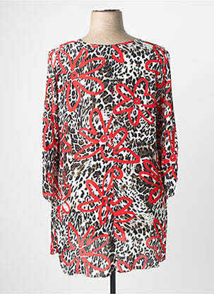 Blouse manches 3/4 manches 3/4 rouge SEMPRE PIU femme