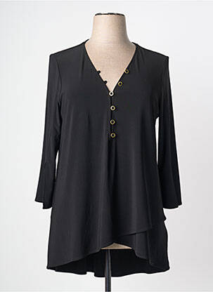 Tunique manches longues col v noir JOSEPH RIBKOFF femme