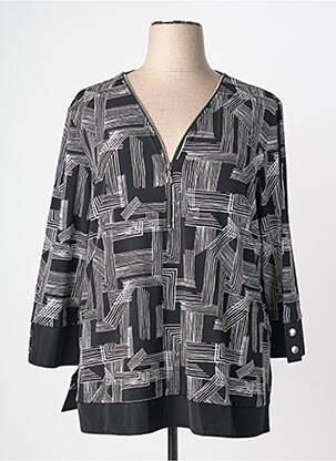 Top stretch manches longues noir JOSEPH RIBKOFF femme