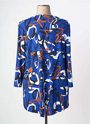 Top stretch manches longues bleu JOSEPH RIBKOFF femme