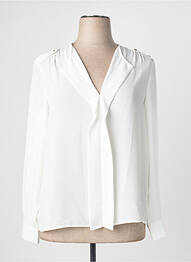 Blouse poignets boutonnés avec fente manches longues blanc GERRY WEBER femme