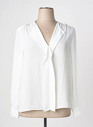 Blouse poignets boutonnés avec fente manches longues blanc GERRY WEBER femme
