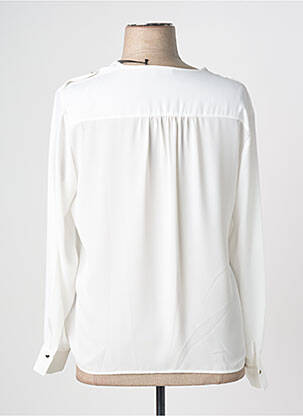 Blouse poignets boutonnés avec fente manches longues blanc GERRY WEBER femme