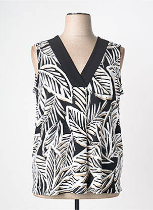 Top stretch sans manche noir JOSEPH RIBKOFF femme