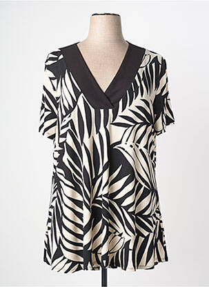 Top stretch manches courtes noir JOSEPH RIBKOFF femme