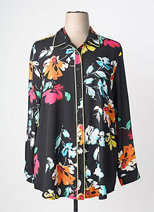 Chemisier tissage crêpe manches longues noir JOSEPH RIBKOFF femme