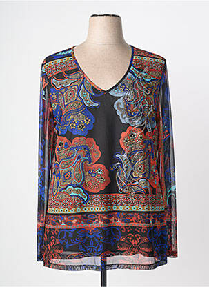 T-shirt manches longues manches longues bleu JOSEPH RIBKOFF femme