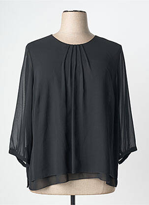 Top tissage crêpe manches 3/4 noir SOMMERMANN femme