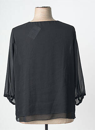 Top tissage crêpe manches 3/4 noir SOMMERMANN femme