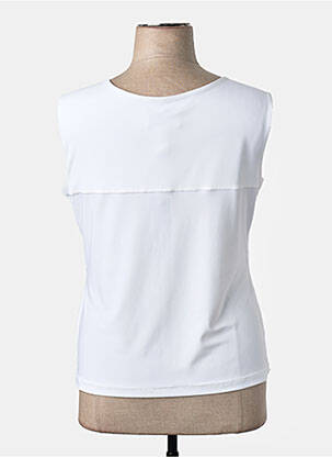 Top stretch sans manche blanc JOSEPH RIBKOFF femme