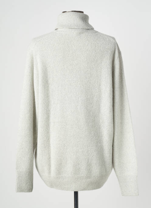 Pull col roulé manches longues manches longues gris ESTHEME femme