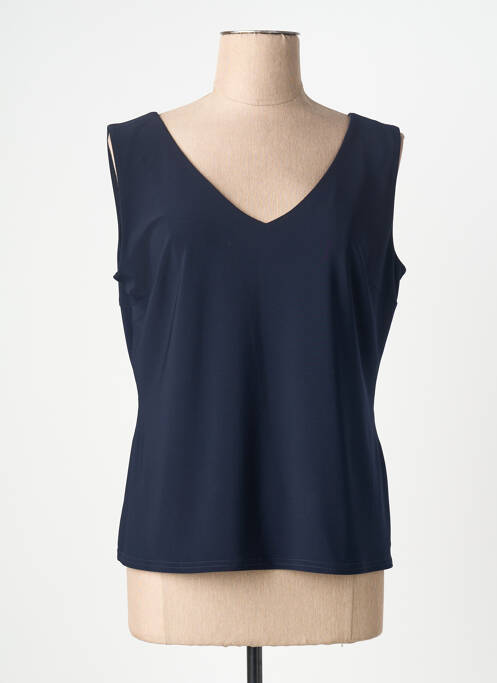 Top stretch sans manche bleu JOSEPH RIBKOFF femme