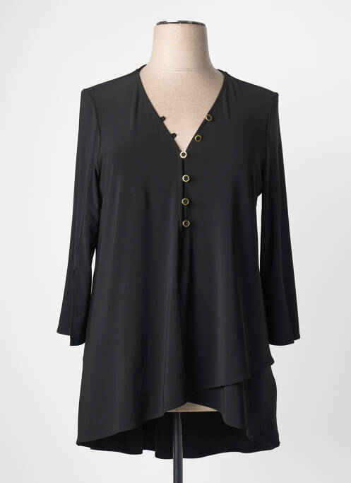 Tunique manches longues col v noir JOSEPH RIBKOFF femme
