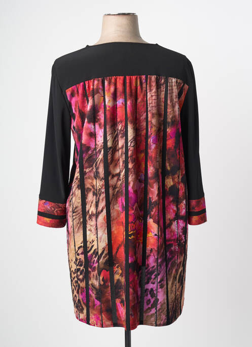 Tunique manches longues imprimé fantaisie noir JOSEPH RIBKOFF femme