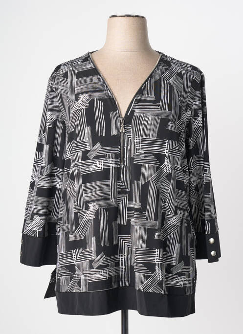 Top stretch manches longues noir JOSEPH RIBKOFF femme