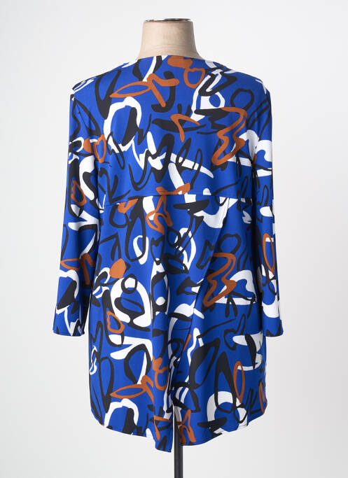 Top stretch manches longues bleu JOSEPH RIBKOFF femme