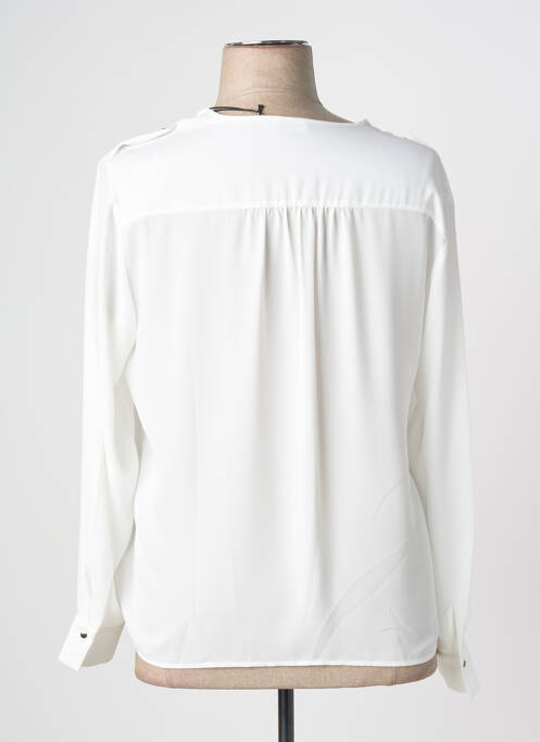 Blouse poignets boutonnés avec fente manches longues blanc GERRY WEBER femme